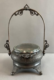 Antique Derby Silver Co. Plated Ornate Dresser Box