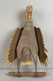 Folk Art Hand Carved Bird