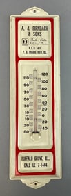 Vintage Illinois International Harvester Dealer Advertising Thermometer