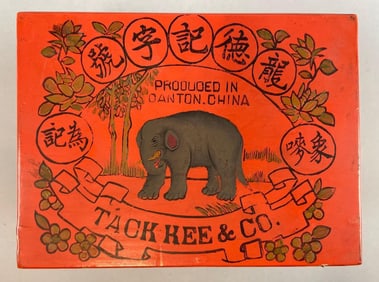Vintage Tack Kee and Co. Chinese Tea Advertising Box