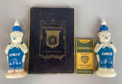 Group of Vintage Advertising Tins and Bottles