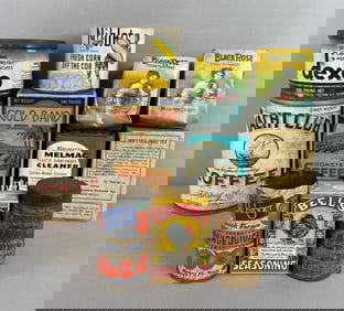Group of Vintage Advertising Packaging