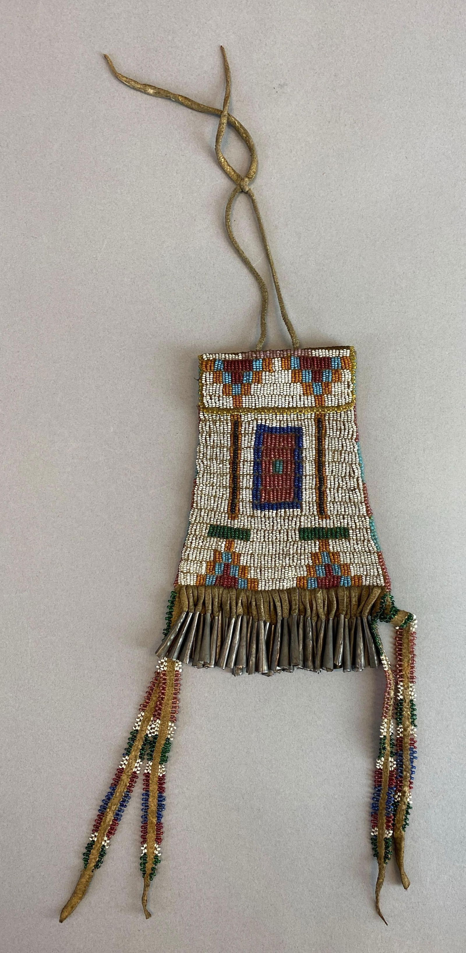 Late 1800s Native American Navajo Beaded Pipe Bag (1 of 3)