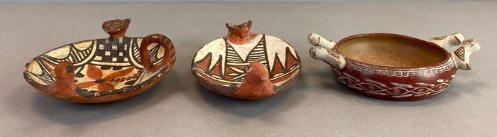 Group of Native American Pottery Ashtrays