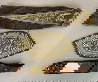 Group of African Leather Belts