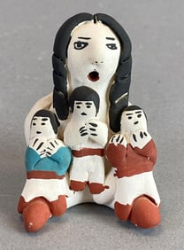 Acoma Storyteller Hand Painted Figurine