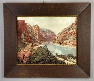 Detroit Photographic Co. Echo Cliffs Grand River Canon CO, Colorized Photograph