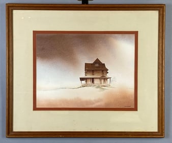 John Herron Isolation Watercolor Painting on Paper