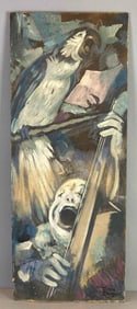 Peter Driben The Lament Oil Pastel Drawing on Board