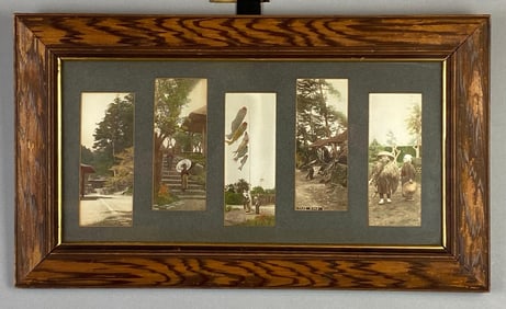 Group of Eastern Asian Colorized Photograph Prints
