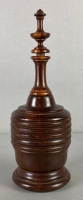 Antique Mahogany Brandy Decanter