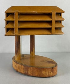 Art Deco Wood Desk Lamp