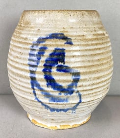 Signed Oriental Pottery Vase