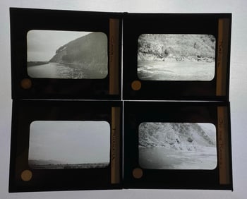 Group of 19 Antique Nature and More Magic Lantern Slides