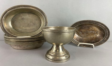 Group of 8 Silverplated Serving Dishes and More