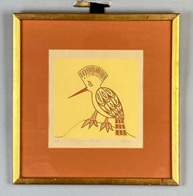 Turner Madagascan Hoepoe Artists Proof on Paper