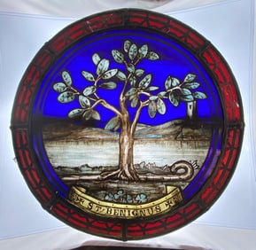 St. Benigus Tree of Life Stained Glass Art Piece