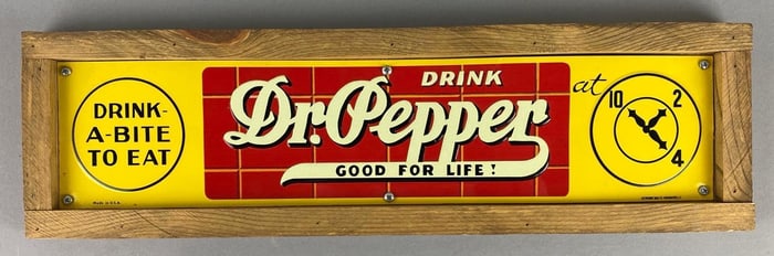 Vintage Dr.Pepper Metal Advertising Sign