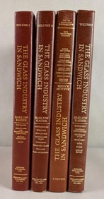 Signed Volumes 1-4 The Glass Industry in Sandwhich  by Barlow Kaiser