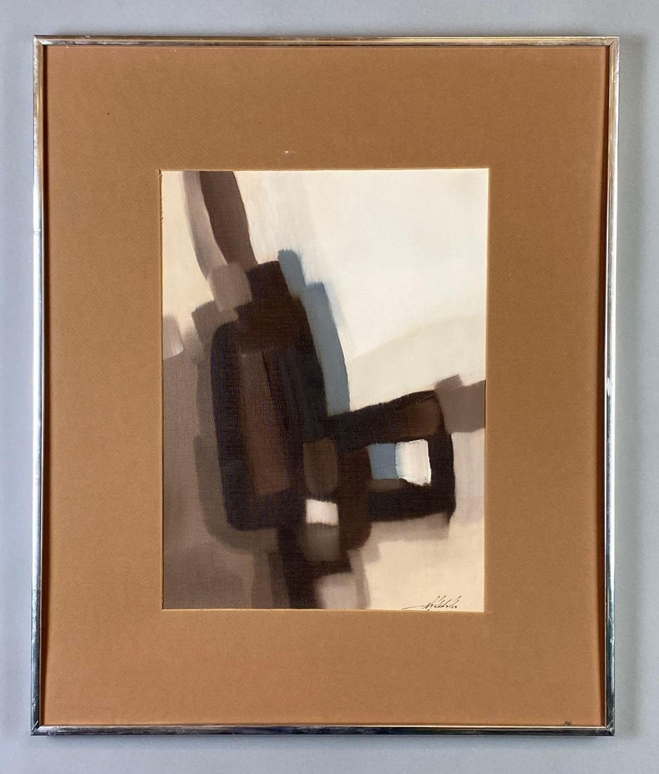 Nancy Hotchkiss Abstract Modernist Oil Painting on Linen (1 of 4)