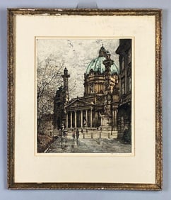 Tanna Kasimer-Hoernes Karlskirche in Vienna Etching