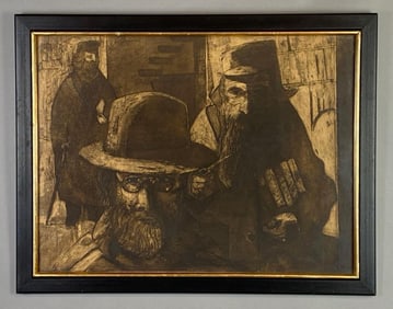 The Scholars Lithograph on Paper