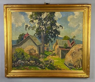 Farmstead Path Oil Painting on Canvas