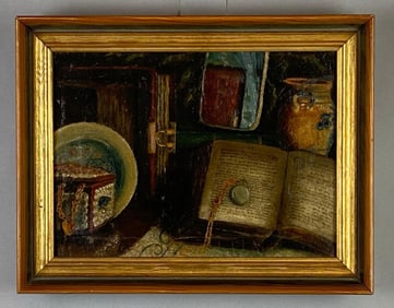 The Trinket Trove Oil Painting on Board