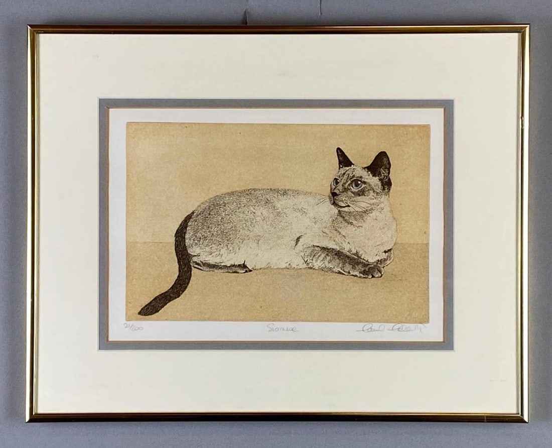 Carol Collette Siamese Etching on Paper (1 of 6)