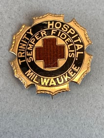 14K Gold Milwaukee Trinity Hospital Pin