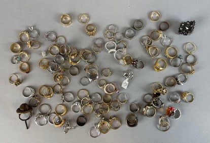 Group of Costume Jewelry Rings