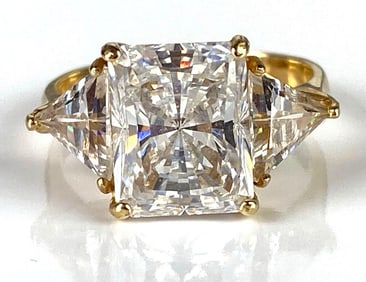 14K Gold CZ Ring