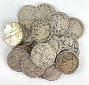 Group of 20 Walking Liberty Half Dollars