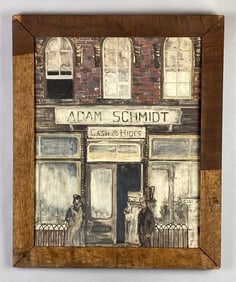 Selkey Adam Schmidt Cash for Hides Drawing on Board