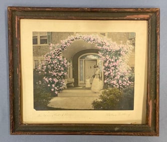 Wallace Lutting The Coming Out of Roses Hand-Embellished Lithograph