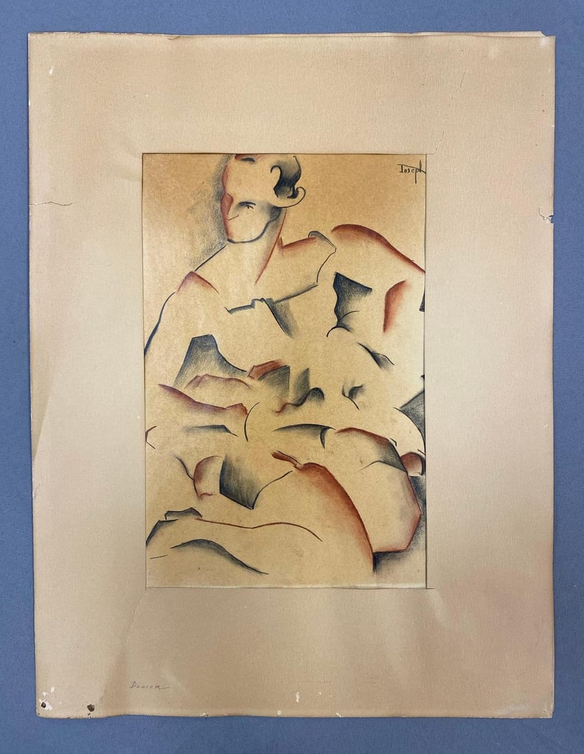 Joseph The Dancer Charcoal and Pastel Drawing on Paper (1 of 5)