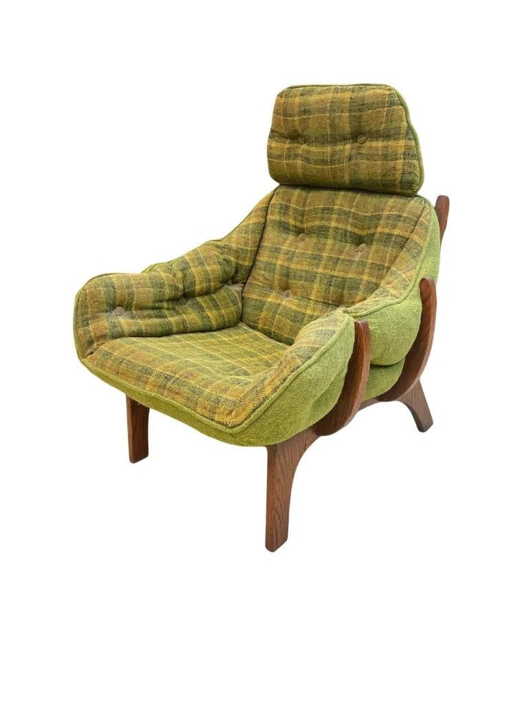 Vintage Putnam MCM Oak Lounge Chair (1 of 8)