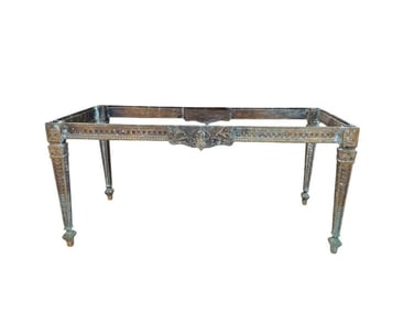 Antique Ornate Brass Coffee Table Frame