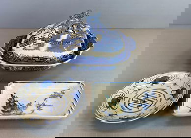 Group of 3 Chinese Porcelain Tableware