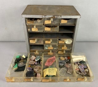 Hardware Organizer Filled with Rocks and More
