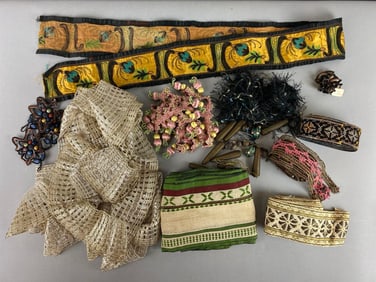 Group of Assorted Sewing Embellishments