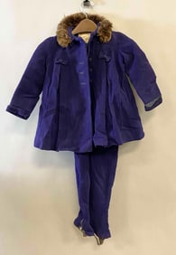 Vintage Screen Star Styles Navy Girls Winter Jacket and Snow Pants Set