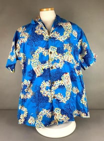 Paradise Hawaii Button Down Hawaiian Shirt and Swim Trunks