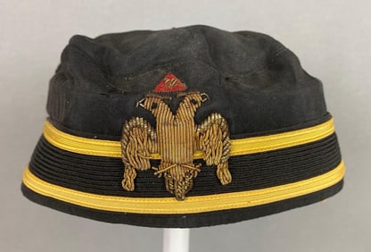 Antique C E Ward Co. 32nd Degree Free Masonic Scottish Rite Cap