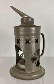 Antique Simplex Lamp Co. New York Tin Vaporizer Oil Lamp