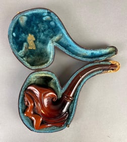 Antique Nude Woman Figurehead Meerschaum Tobacco Pipe