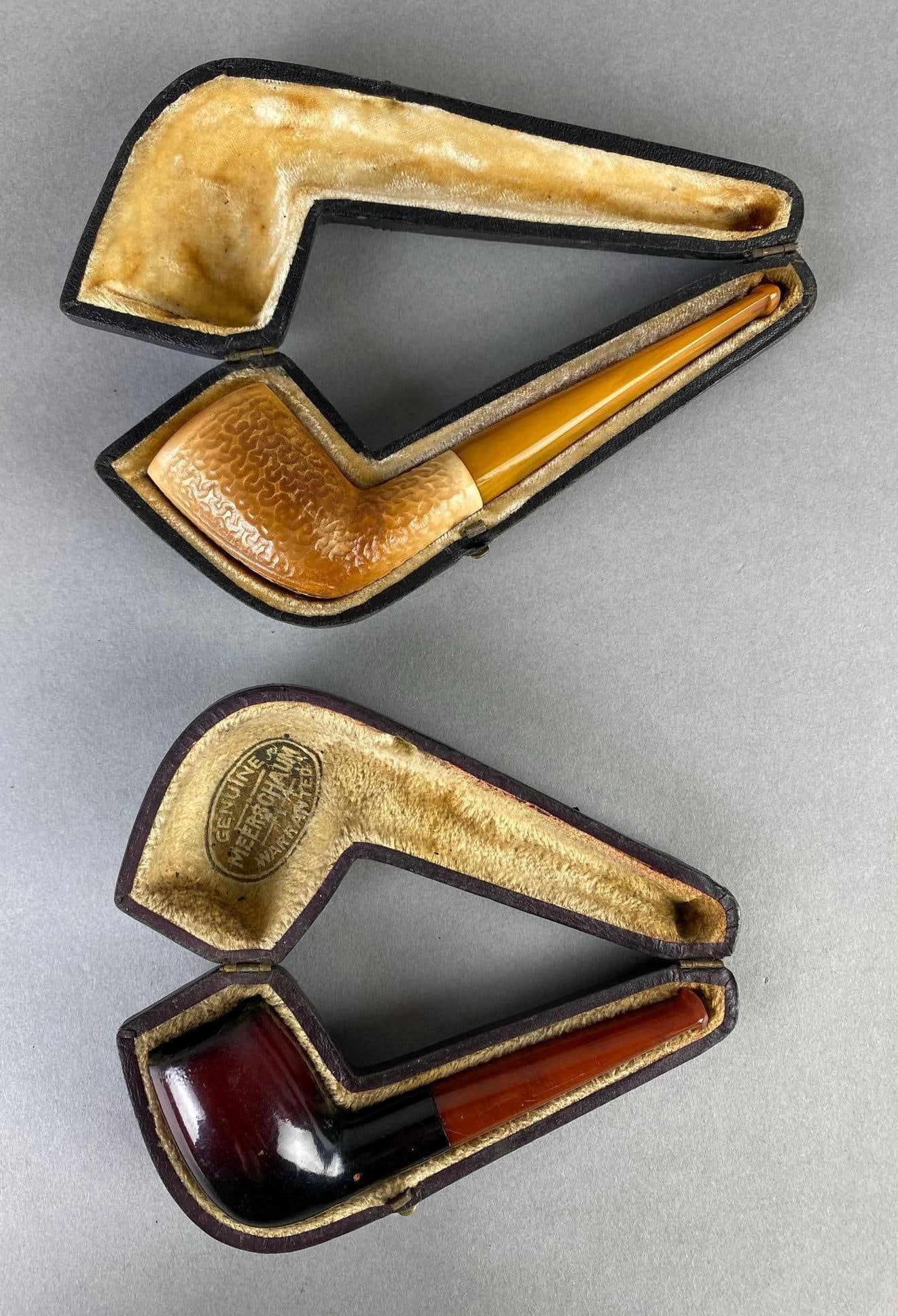 Group of 2 Antique Meerschaum Tobacco Pipes (1 of 6)