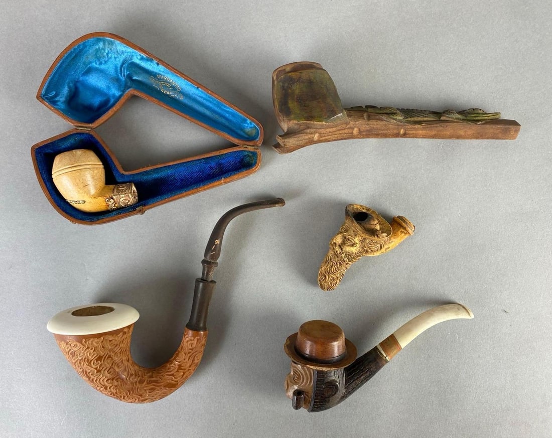 Group of 5 Vintage Tobacco Pipes (1 of 5)