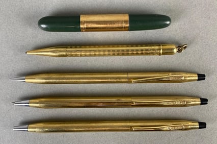 Group of Vintage Gold Filled/Rolled Gold Mechanical Pencils and Pen
