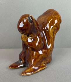 Antique Red Wing Lunchtime Stoneware Squirrel